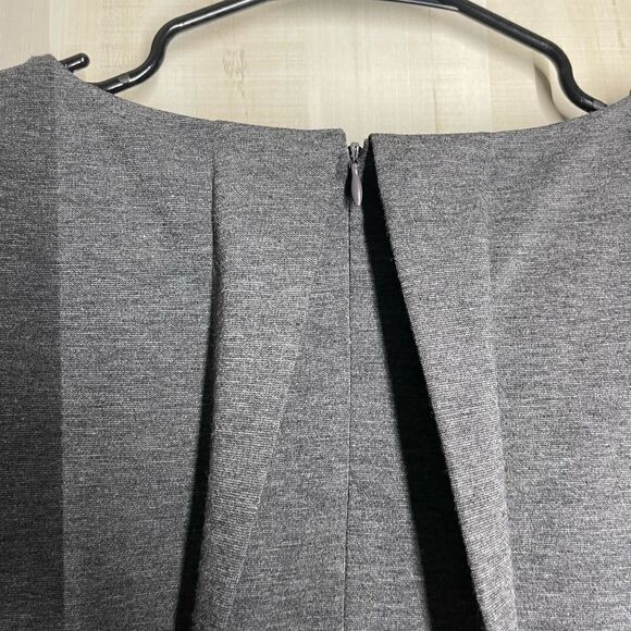 BCBGMAXAZRIA black grey‎ mini dress pockets short sleeve shift style, size XS - Picture 14 of 16